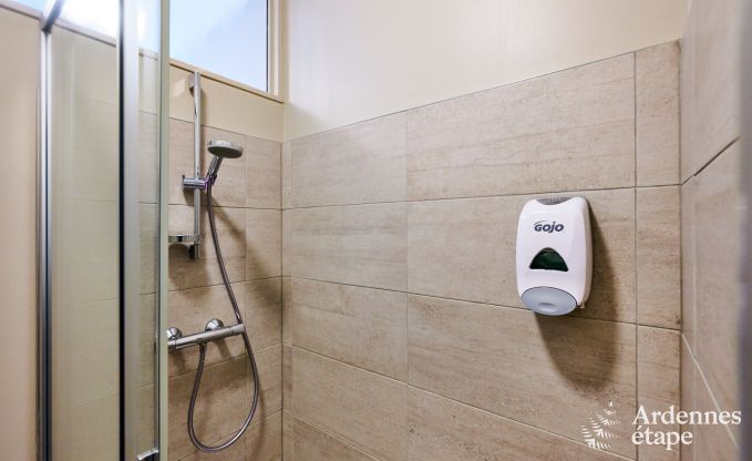 Ruim vakantiehuis voor 14 personen met 5 slaapkamers, 4 badkamers en grote priv�tuin in Hamoir, Ardennen