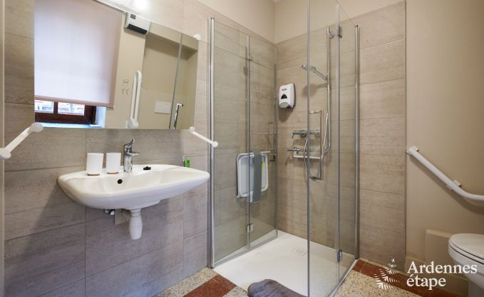 Ruim vakantiehuis voor 14 personen met 5 slaapkamers, 4 badkamers en grote priv�tuin in Hamoir, Ardennen