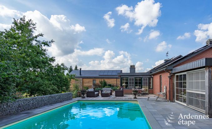 Ruime vakantiewoning voor 12 personen met zwembad en priv�tuin in Hamois, Ardennen