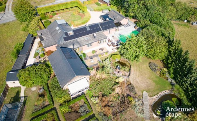 Luxe vakantiewoning in Hamois voor 8 personen met zwembad en priv�tuin in de Ardennen