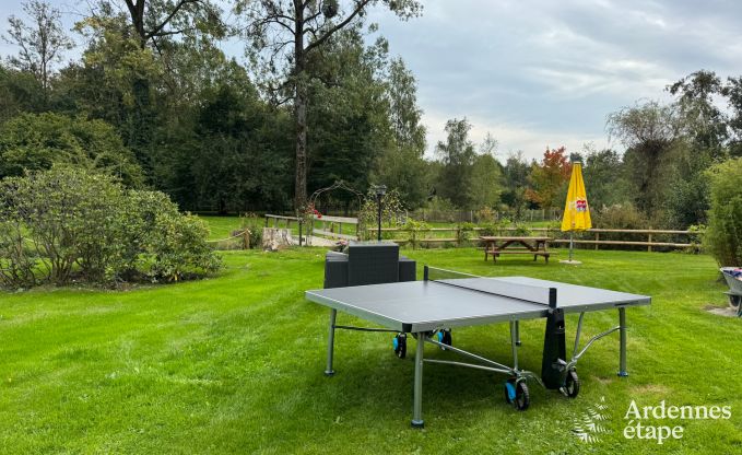 Charmant vakantiehuis voor 8 personen in Hamois met 4 slaapkamers, 3 badkamers, priv�tuin, speelruimte en terras aan het water