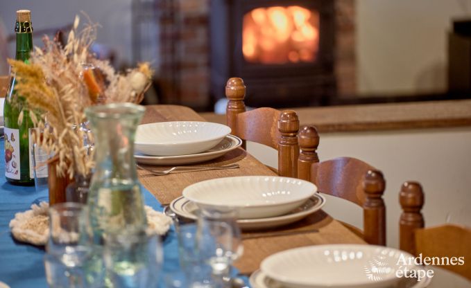 Gezellig vakantiehuis in Havelange voor 10 personen met tuin en houtkachel in de Condroz