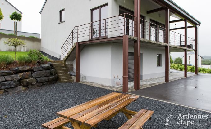 Modern vakantiehuis met balkons voor 9 personen te huur in Herbeumont