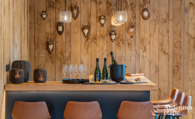 Ruime vakantiewoning voor 15 personen in Hotton, Ardennen, met 6 slaap- en badkamers, haardvuur, biljart en terras met vuurkorf