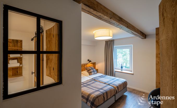 Ruime vakantiewoning voor 15 personen in Hotton, Ardennen, met 6 slaap- en badkamers, haardvuur, biljart en terras met vuurkorf