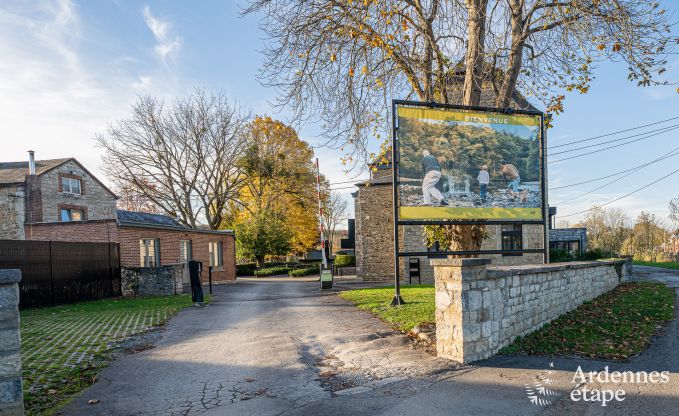 Ruime vakantiewoning voor 15 personen in Hotton, Ardennen, met 6 slaap- en badkamers, haardvuur, biljart en terras met vuurkorf