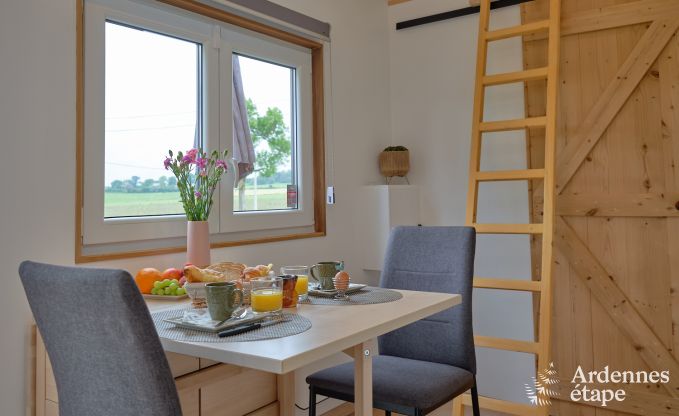 Tiny house aan het natuurreservaat Canal de Bernistap in Houffalize, Ardennen