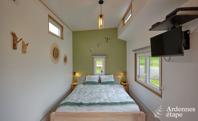 Tiny house aan het natuurreservaat Canal de Bernistap in Houffalize, Ardennen