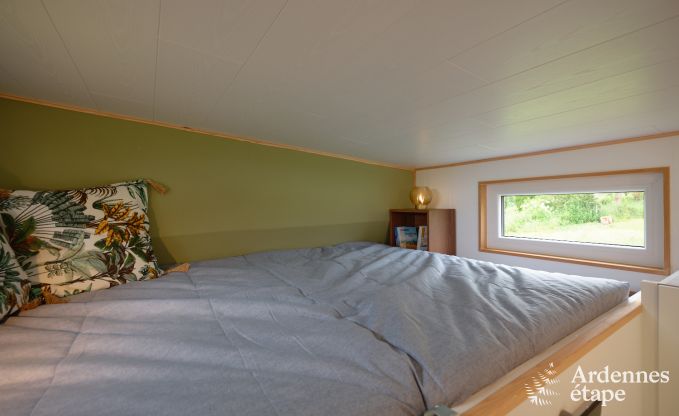 Tiny house aan het natuurreservaat Canal de Bernistap in Houffalize, Ardennen