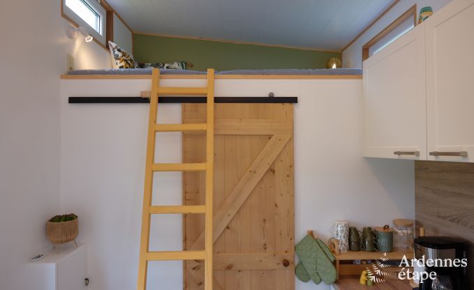 Tiny house aan het natuurreservaat Canal de Bernistap in Houffalize, Ardennen