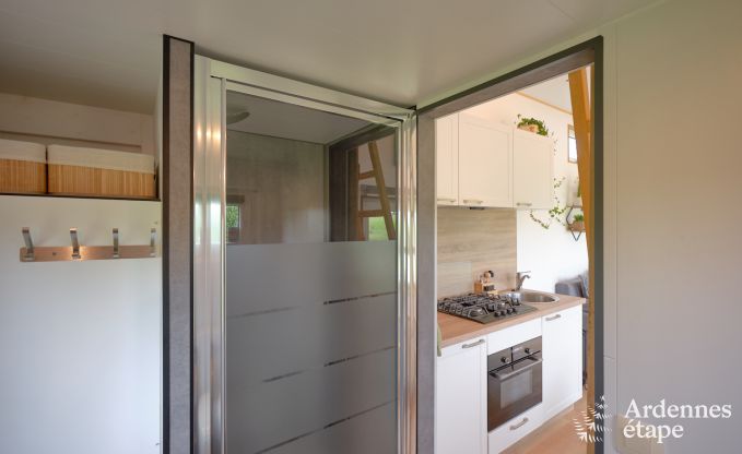 Tiny house aan het natuurreservaat Canal de Bernistap in Houffalize, Ardennen