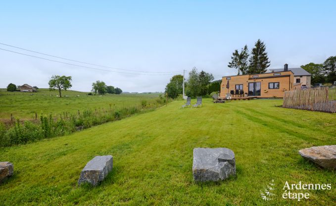 Tiny house aan het natuurreservaat Canal de Bernistap in Houffalize, Ardennen