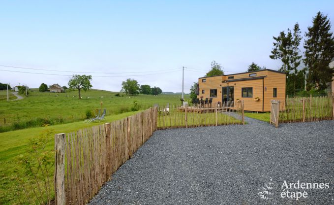 Tiny house aan het natuurreservaat Canal de Bernistap in Houffalize, Ardennen