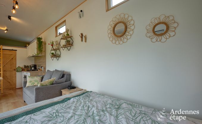 Tiny house aan het natuurreservaat Canal de Bernistap in Houffalize, Ardennen