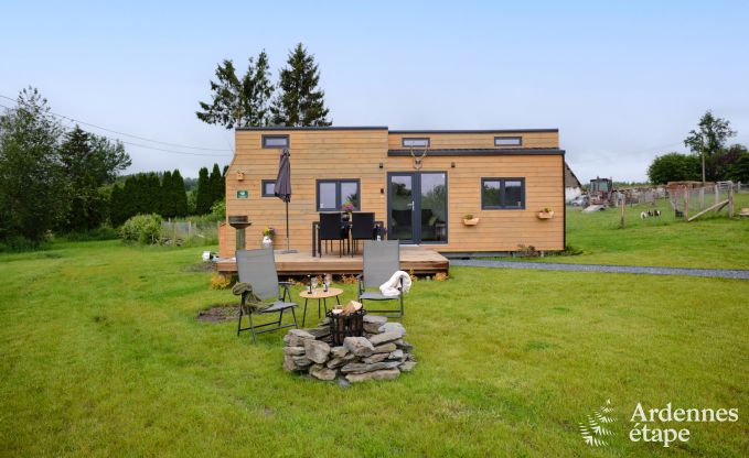 Tiny house aan het natuurreservaat Canal de Bernistap in Houffalize, Ardennen