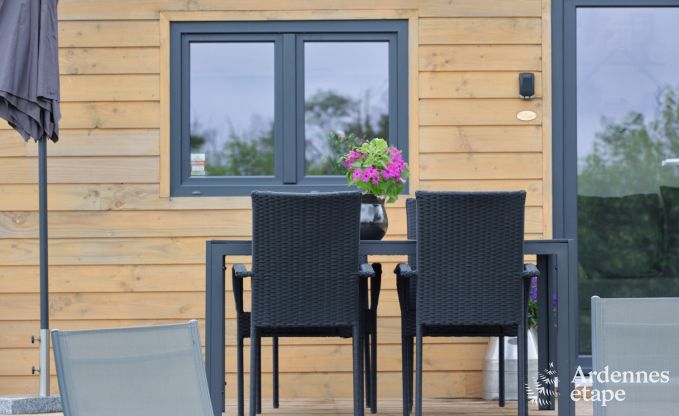 Tiny house aan het natuurreservaat Canal de Bernistap in Houffalize, Ardennen