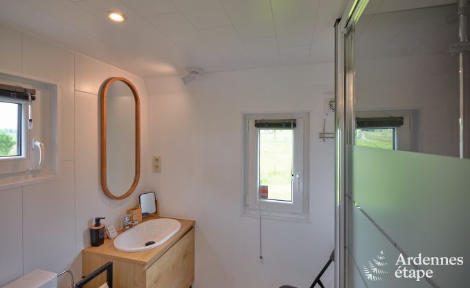 Tiny house aan het natuurreservaat Canal de Bernistap in Houffalize, Ardennen