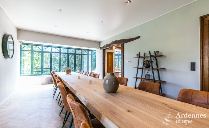 Luxevilla in het hart van Houffalize: vakantiewoning voor 24 personen met sauna, jacuzzi en speelkamer in de Ardennen