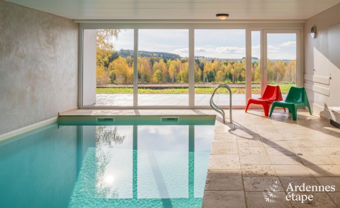 luxe villa in Houffalize: accommodatie voor 18 personen met zwembad, sauna en priv� tuin in de Ardennen
