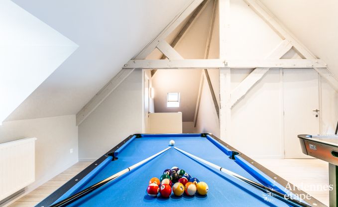 Luxevilla in het hart van Houffalize: vakantiewoning voor 24 personen met sauna, jacuzzi en speelkamer in de Ardennen