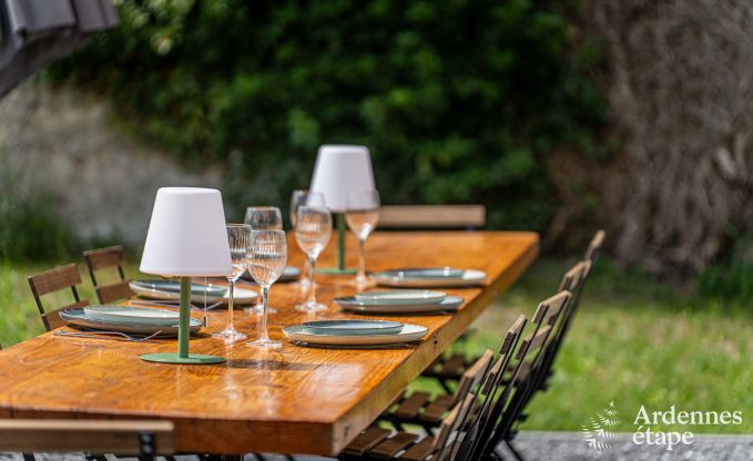 Ruim vakantiehuis voor 12 personen met 4 slaapkamers, 3 badkamers, jacuzzi, speelruimte en tuin