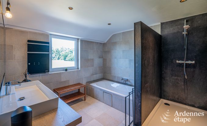 Ruime vakantiewoning in Houyet voor 12 personen met 5 slaapkamers, grote speelruimte en priv�terras