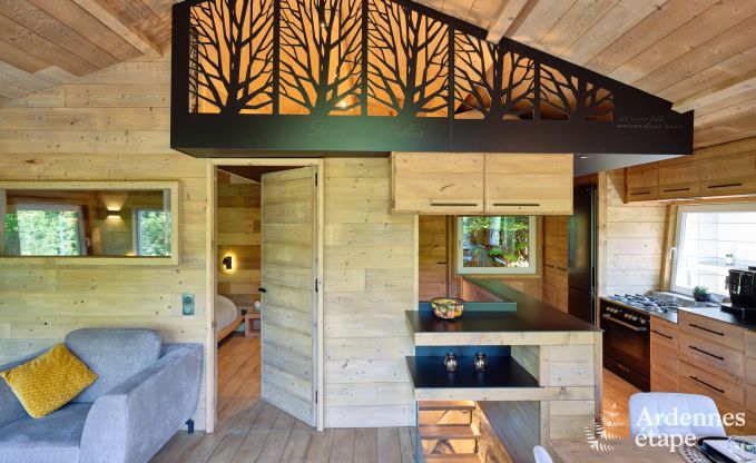 Ruime chalet aan het water voor 6 personen met houtkachel, barbecue en privterras in La Roche-en-Ardenne