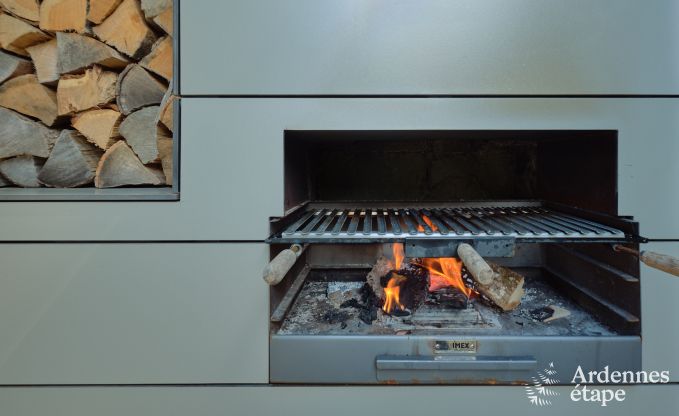 Ruime chalet aan het water voor 6 personen met houtkachel, barbecue en priv�terras in La Roche-en-Ardenne