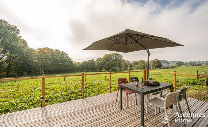 Charmante tiny house voor 4 personen in Lglise met kitchenette, houtkachel en privtuin