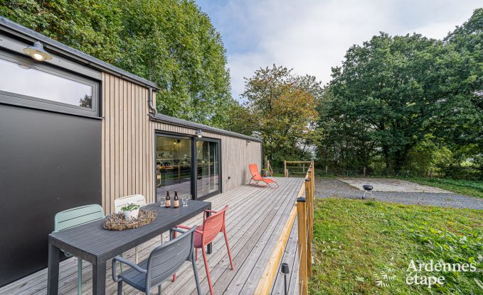 Charmante tiny house voor 4 personen in Lglise met kitchenette, houtkachel en privtuin