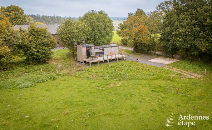 Charmante tiny house voor 4 personen in Lglise met kitchenette, houtkachel en privtuin