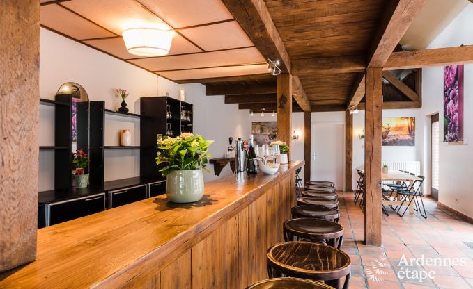 Groot vakantiehuis in Libramont-Chevigny, 42 personen, 15 slaapkamers, speelkamer, tuin met barbecue, gelegen in de Ardennen