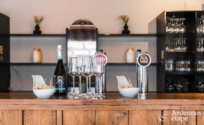 Groot vakantiehuis in Libramont-Chevigny, 42 personen, 15 slaapkamers, speelkamer, tuin met barbecue, gelegen in de Ardennen