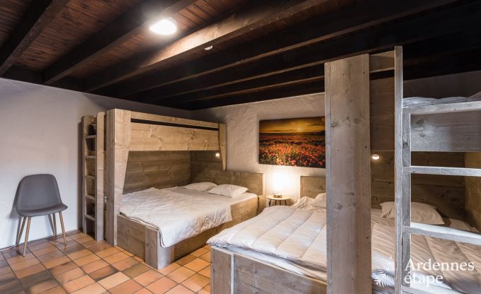 Groot vakantiehuis in Libramont-Chevigny, 42 personen, 15 slaapkamers, speelkamer, tuin met barbecue, gelegen in de Ardennen