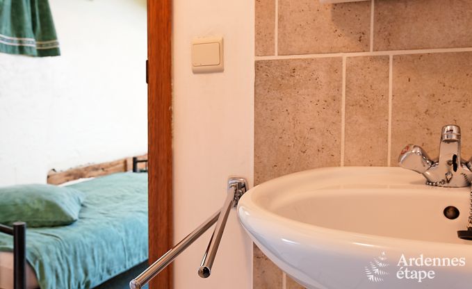 19e eeuws authentiek huis met moderne gite, sauna en zwembad voor 14 personen in Lierneux, Ardennen