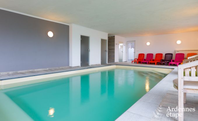 Sfeervol vakantiehuis voor 9 personen met binnenzwembad en wellness in Malmedy