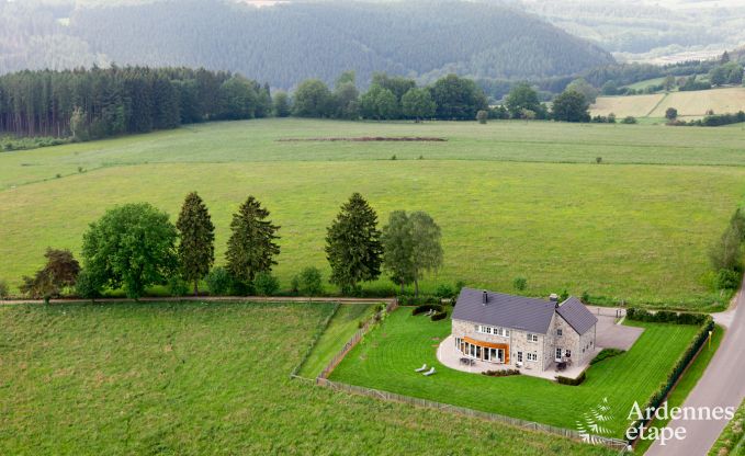 Luxueuze villa voor 10 personen met weids uitzicht te huur in Malmedy