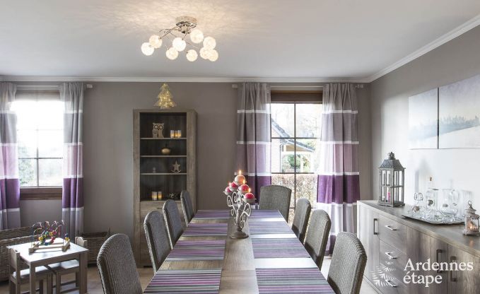 Vakantiehuis met jacuzzi, sauna, spelen en mooi uitzicht op de hoogten van Malmedy voor 6/8 personen in de Ardennen