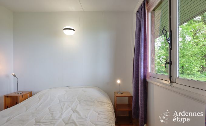 Houten chalet voor 6 personen te midden van de natuur in Marche-en-Famenne, Ardennen