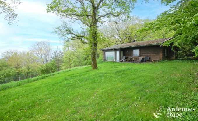 Houten chalet voor 6 personen te midden van de natuur in Marche-en-Famenne, Ardennen