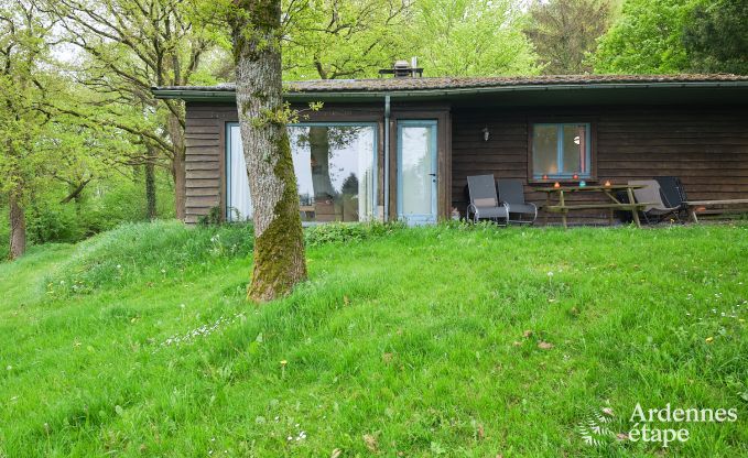 Houten chalet voor 6 personen te midden van de natuur in Marche-en-Famenne, Ardennen