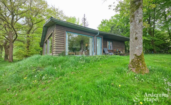 Houten chalet voor 6 personen te midden van de natuur in Marche-en-Famenne, Ardennen