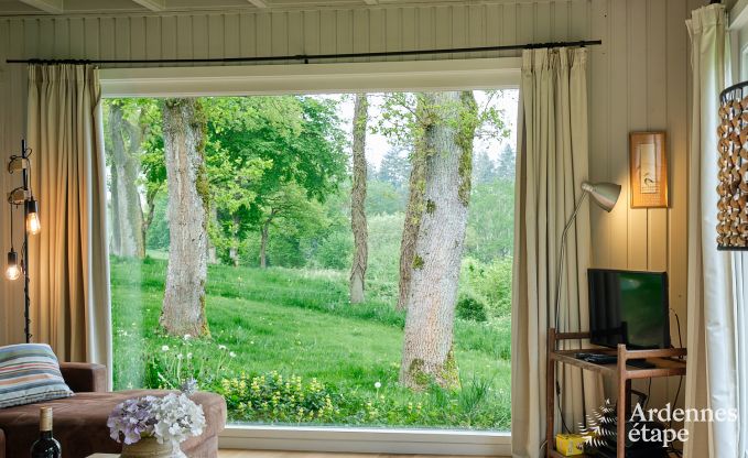 Houten chalet voor 6 personen te midden van de natuur in Marche-en-Famenne, Ardennen