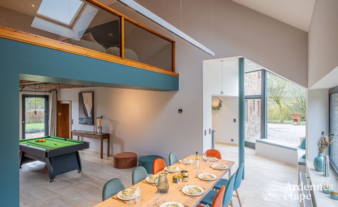 Vakantievilla in Ohey: luxe verblijf voor 10 personen met sauna, jacuzzi en priv�tuin