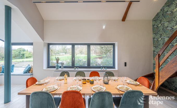 Vakantievilla in Ohey: luxe verblijf voor 10 personen met sauna, jacuzzi en priv�tuin