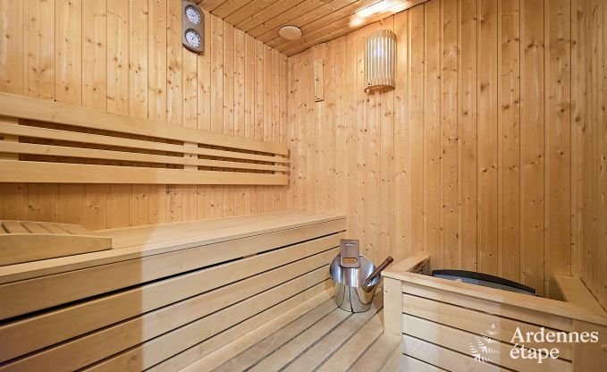 Schitterende vakantiewoning in Onhaye met zwembad, jacuzzi, sauna en speelkamers voor 14 personen nabij Dinant