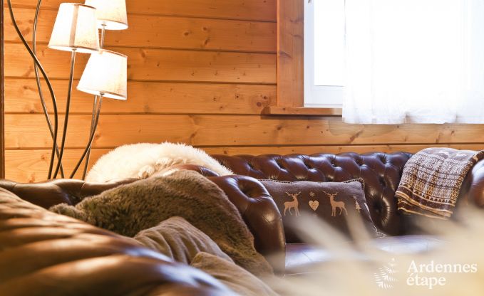 Ruim chalet in Ovifat, Ardennen, 16 personen, 8 slaapkamers, 3 badkamers, sauna, biljart, tuin met priv�terras