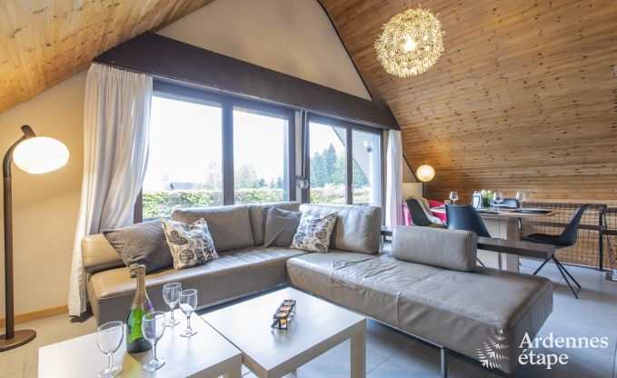 Chalet 4 personen in Ovifat, priv�tuin, familievoorzieningen, comfort en natuur in de Ardennen