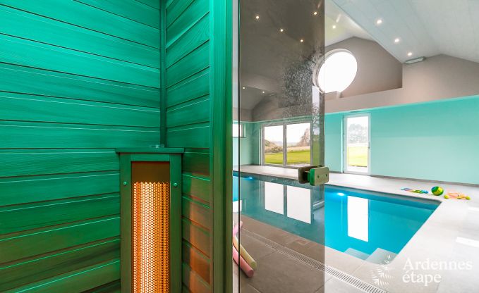 Luxe vakantiehuis in Paliseul met zwembad, wellness en spellen,  voor 28 personen in de Ardennen