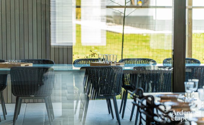 Moderne vakantiewoning in Paliseul voor 14 personen met zwembad, speelkamer en nabijheid van Boekendorp Redu in de Ardennen